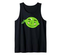 Divertente lime Art per uomini donne bambini verde limone fetta amante Canotta
