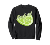 Divertente lime Art per uomini donne bambini verde limone fetta amante Felpa