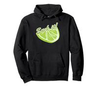 Divertente lime Art per uomini donne bambini verde limone fetta amante Felpa con Cappuccio