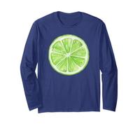 Divertente lime Art per uomini donne bambini verde limone fetta amante Maglia a Manica