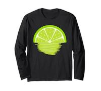 Divertente lime Art per uomini donne bambini verde limone fetta amante Maglia a Manica