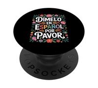 Divertente lingua spagnola dicendo Dimelo en Espanol PopSockets PopGrip Adesivo