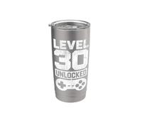 Divertente Livello 30 Regali di compleanno sbloccati Bicchiere termico in acciaio inox doppia parete