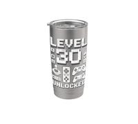 Divertente Livello 30 Regali di compleanno sbloccati Bicchiere termico in acciaio inox doppia parete