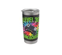 Divertente Livello 30 Regali di compleanno sbloccati Bicchiere termico in acciaio inox doppia parete
