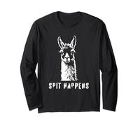 Divertente Llama Spit Happens - Llama Drama Maglia a Manica