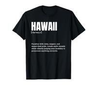Divertente Lo Stato delle Hawaii Defintion Vacation Maglietta