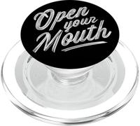 Divertente logo Open Your Mouth PopSockets PopGrip per MagSafe