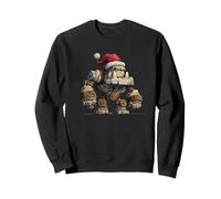 Divertente Look Golem in Stile Babbo Natale Felpa