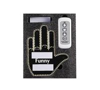 Divertente luce da dito per auto con telecomando, per dare l'uccello e l'amore e l'onda ai conducenti, segnali di rabbia stradale, luce a LED con gesto del dito medio, accessori per auto per uomini e