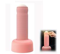 Divertente luce notturna, lampada a LED ricaricabile creativa con ricarica di tipo C e base staccabile, regalo umoristico per feste di compleanno, decorazione squisita inclusa (rosa)