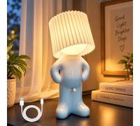 Divertente luce notturna, ricaricabile, idea regalo con elefante bianco per | Lampada da comodino dimmerabile senza fili con 2 livelli di luminosità, divertente regalo di compleanno