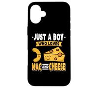 Divertente Mac E Formaggio Maccheroni Pasta Amante Foodie Noodles Custodia per iPhone 16 Plus