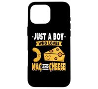 Divertente Mac E Formaggio Maccheroni Pasta Amante Foodie Noodles Custodia per iPhone 16 Pro Max