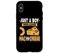 Divertente Mac E Formaggio Maccheroni Pasta Amante Foodie Noodles Custodia per iPhone X/XS