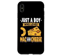 Divertente Mac E Formaggio Maccheroni Pasta Amante Foodie Noodles Custodia per iPhone XS Max