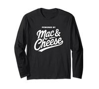 Divertente maccheroni Formaggio Powered By Mac & Cheese Maglia a Manica