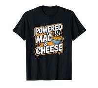 Divertente maccheroni Formaggio Powered By Mac & Cheese Maglietta