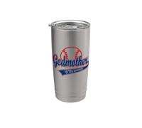 Divertente madrina del baseball debuttante Bicchiere termico in acciaio inox doppia parete