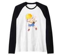 Divertente maglietta con cupido che dabbing per San Valentino Maglia con Maniche Raglan