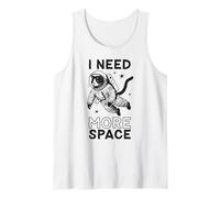 Divertente Maglietta con Gatto Astronauta I Need More Space con Galassia Umoristica Canotta