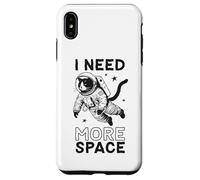 Divertente maglietta con gatto astronauta "I Need More Space" con galassia umoristica Custodia per iPhone XS Max