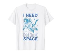 Divertente Maglietta con Gatto Astronauta I Need More Space con Galassia Umoristica Maglietta