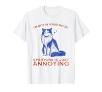 Divertente Maglietta con Gatto I'm Not in a Bad Mood Everyone's Annoying Maglietta