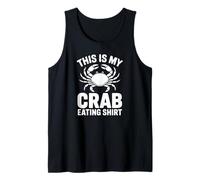 Divertente Maglietta con Scritta This Is My Crab Eating Canotta