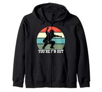 Divertente Maglietta da Arbitro da Baseball, Sei Fuori, arbitri di Baseball Felpa con Cappuccio