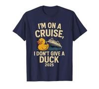 Divertente Maglietta da Crociera 2025 - I Don't Give a Duck Rubber Duck T Maglietta