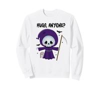 Divertente Maglietta da Mietitore per Giovani, Halloween Gioco di Parole abbraccia chiunque Felpa