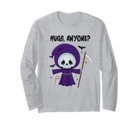 Divertente Maglietta da Mietitore per Giovani, Halloween Gioco di Parole abbraccia chiunque Maglia a Manica