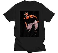 Divertente maglietta da uomo con immagine di Jean Claude Van Damme Dance Scene V2, nera, Nero , M