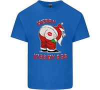 Divertente Maglietta Di Natale Per Bambini Merry Kiss My Ass