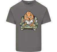 Divertente Maglietta Per Bambini Con Patata Sul Divano Che Guarda La TV