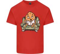 Divertente Maglietta Per Bambini Con Patata Sul Divano Che Guarda La TV