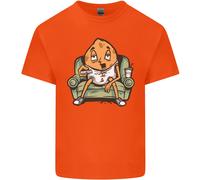 Divertente Maglietta Per Bambini Con Patata Sul Divano Che Guarda La TV