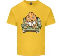 Divertente Maglietta Per Bambini Con Patata Sul Divano Che Guarda La TV