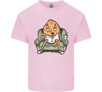 Divertente Maglietta Per Bambini Con Patata Sul Divano Che Guarda La TV