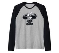 Divertente Maglietta per Sollevamento Pesi con bilanciere Maglia con Maniche Raglan