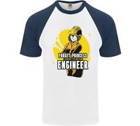 Divertente Maglietta S/S Da Baseball Per Ingegnera Femminile Forget Princess