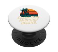 Divertente maglietta umoristica in pensione carriera oltre il male inizia PopSockets PopGrip Adesivo