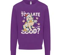 Divertente Maglione Natalizio Per Cani Troppo Tardi Per Essere Buoni