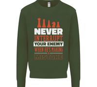 Divertente Maglione Per Bambini A Scacchi Non Interrompere Mai Il Tuo Nemico