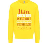 Divertente Maglione Per Bambini A Scacchi Non Interrompere Mai Il Tuo Nemico