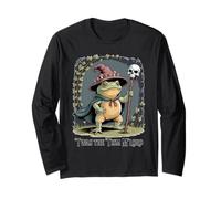 Divertente Mago ranocchio 'TWAS The 'Tism M'Lord Fantasy Art Maglia a Manica