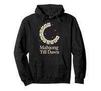 Divertente Mahjong Meme Mangia Dormire Ripeti Tegole e Tea Game Night Felpa con Cappuccio