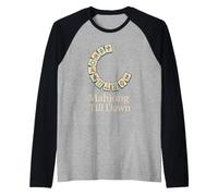 Divertente Mahjong Meme Mangia Dormire Ripeti Tegole e Tea Game Night Maglia con Maniche Raglan