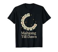 Divertente Mahjong Meme Mangia Dormire Ripeti Tegole e Tea Game Night Maglietta